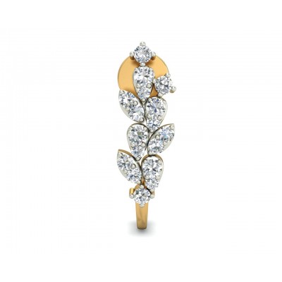 Femi Diamond Half Bali earrings in gold